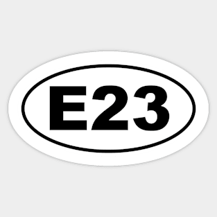 E23 Chassis Code Marathon Style Sticker